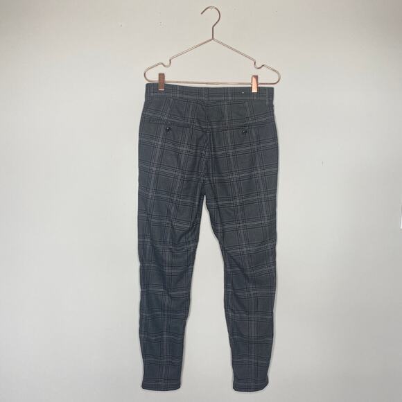 Zara Womens Pants Trousers Size 30 Gray Wool Academia Work Career Plaid Office - Picture 5 of 5